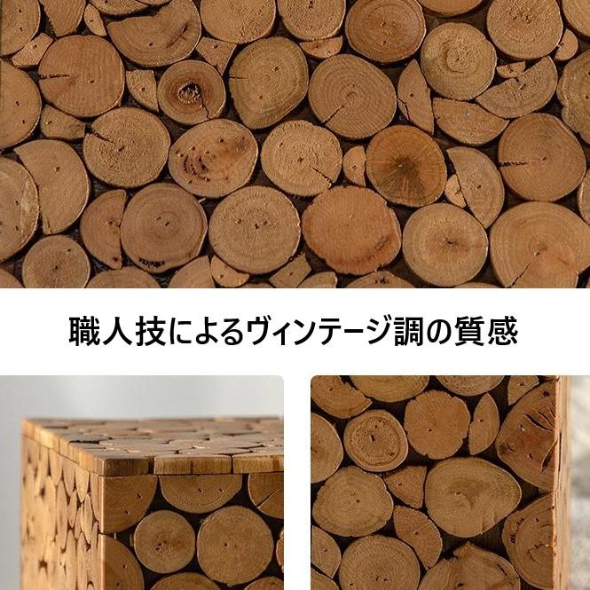 サイドテーブル 木 温かみ ヴィンテージ調 レトロ調 おしゃれ かわいい