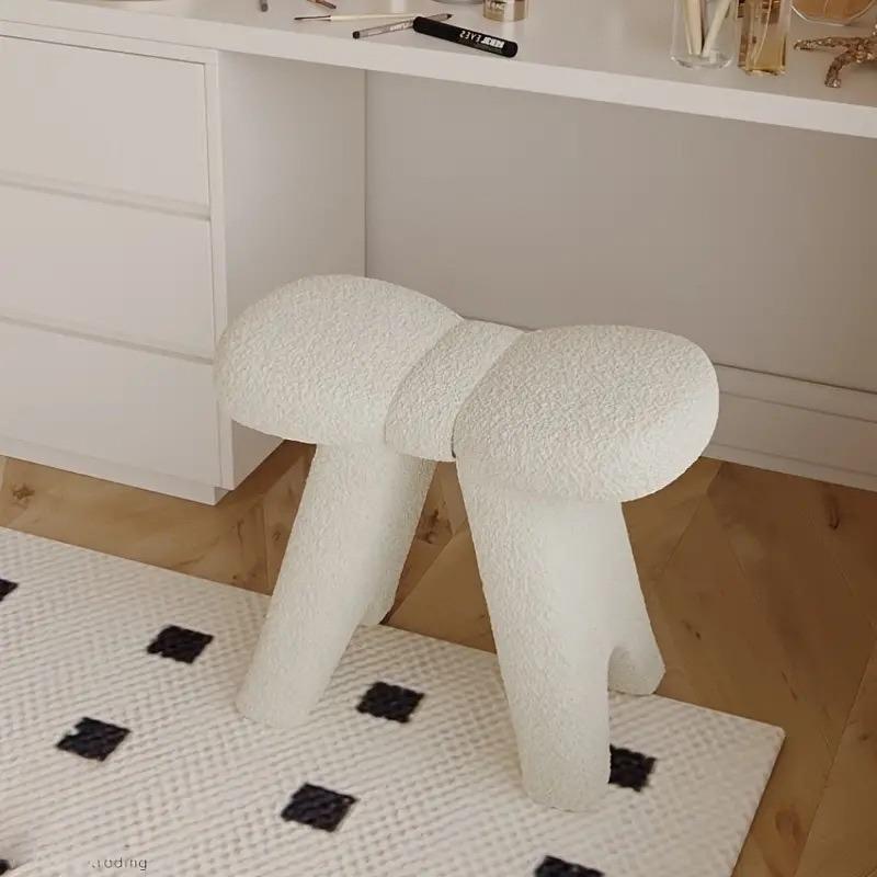 リボン型スツール 椅子 チェア もこもこ かわいい ミニサイズ