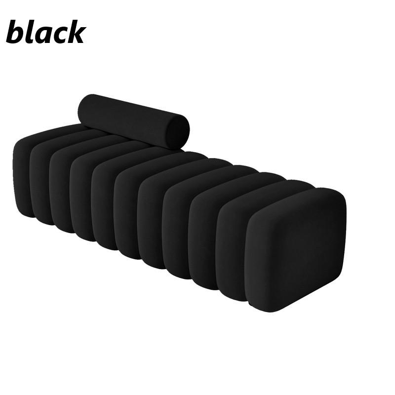 ソファー ふわふわ ラグジュアリー 韓国風 幅 120cm おしゃれ かわいい インテリア ベンチ ロー ソファ 白 ホワイト 黒 ブラック グレー |  | 03