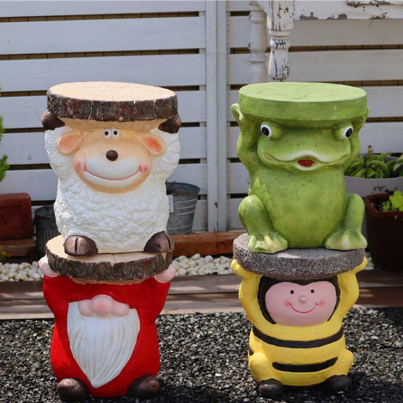 ガーデンオーナメント 動物 サンタ カエル ひつじ ミツバチ 置物