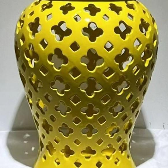 花瓶 イエロー フラワーベース フラワーアレンジメント 高級セラミック
