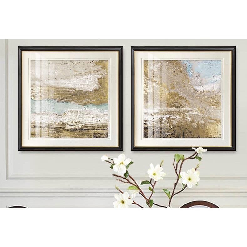 欧米風 浜辺の抽象絵画 モチーフ3種 フレーム計6種_12