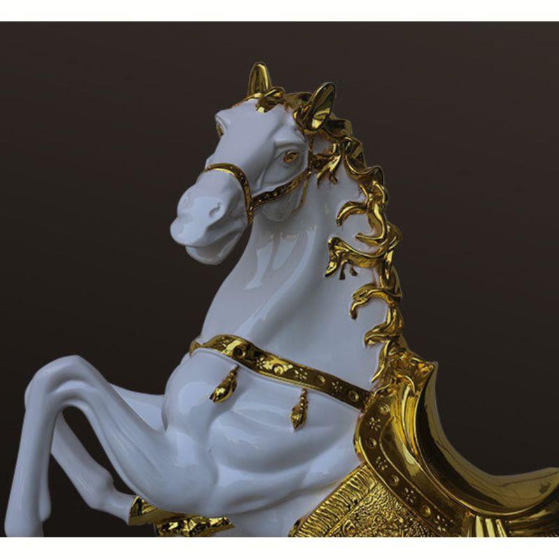 跳ね馬 オブジェ 置物　70cmサイズ 跳ね馬 オブジェ 置物 全長70cm 全長58cm 黄金 ゴールド 大きい 装飾