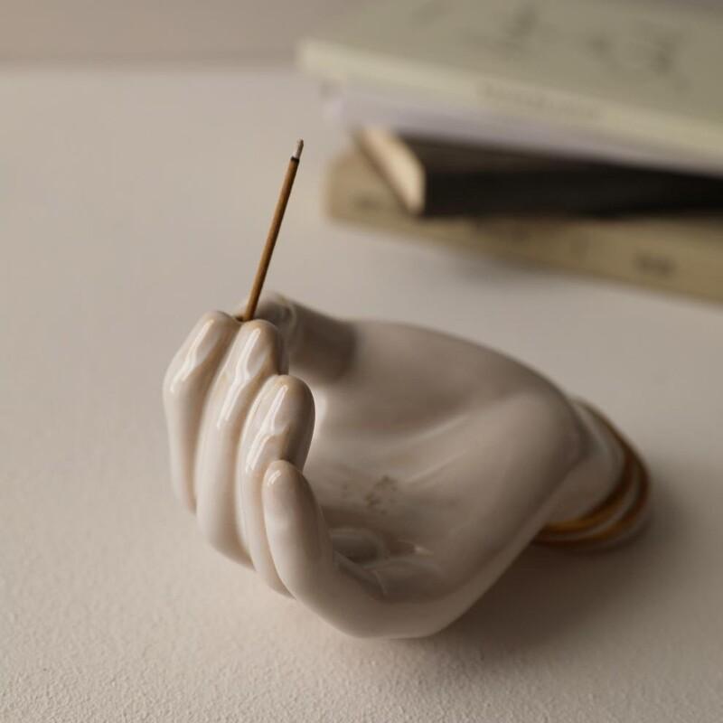 お香立て 手型 ユニーク アート おしゃれ インテリア 独創的 オブジェ