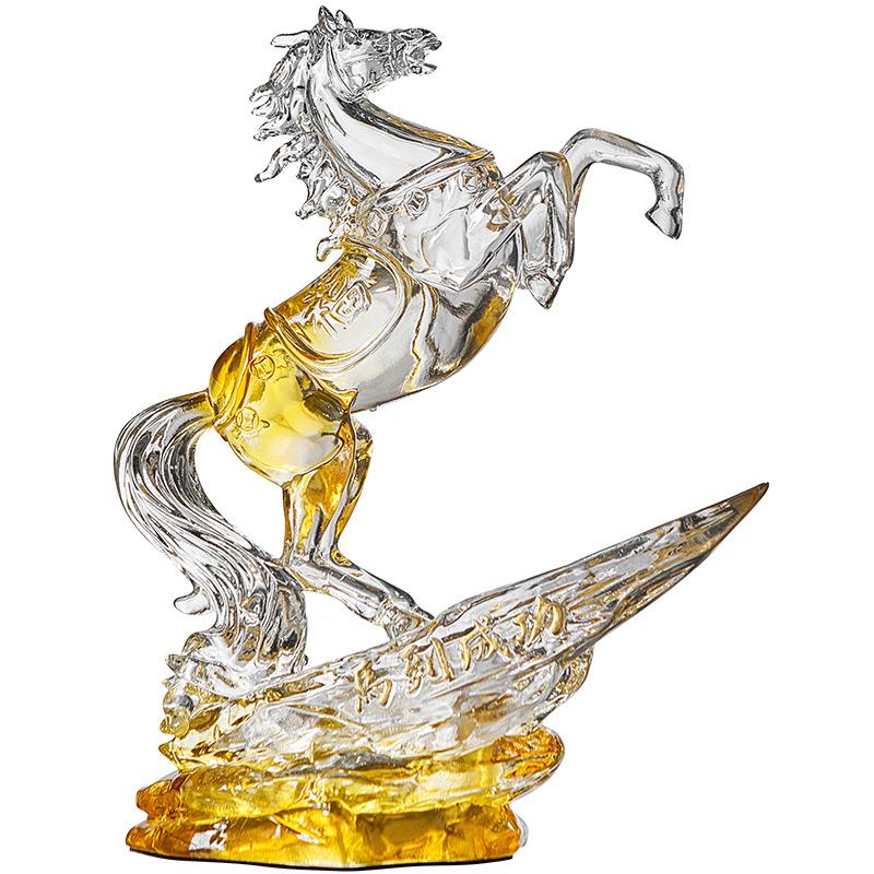 オブジェ 馬 午 干支 ラグジュアリー クリスタル調 おしゃれ かわいい