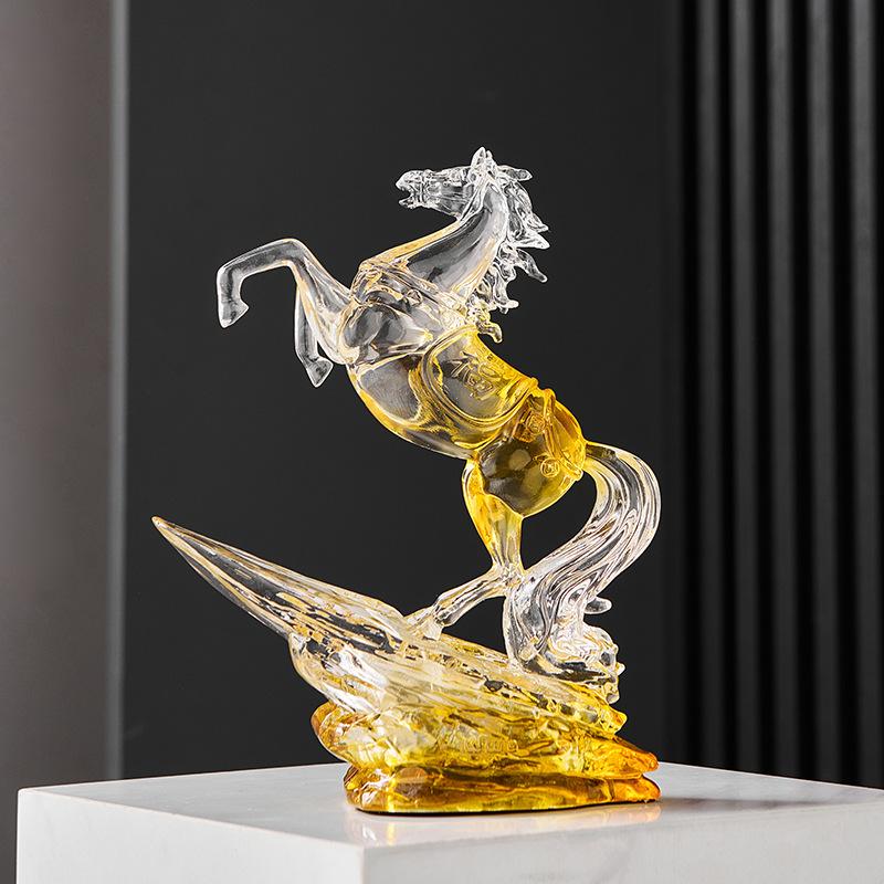 オブジェ 馬 午 干支 ラグジュアリー クリスタル調 おしゃれ かわいい
