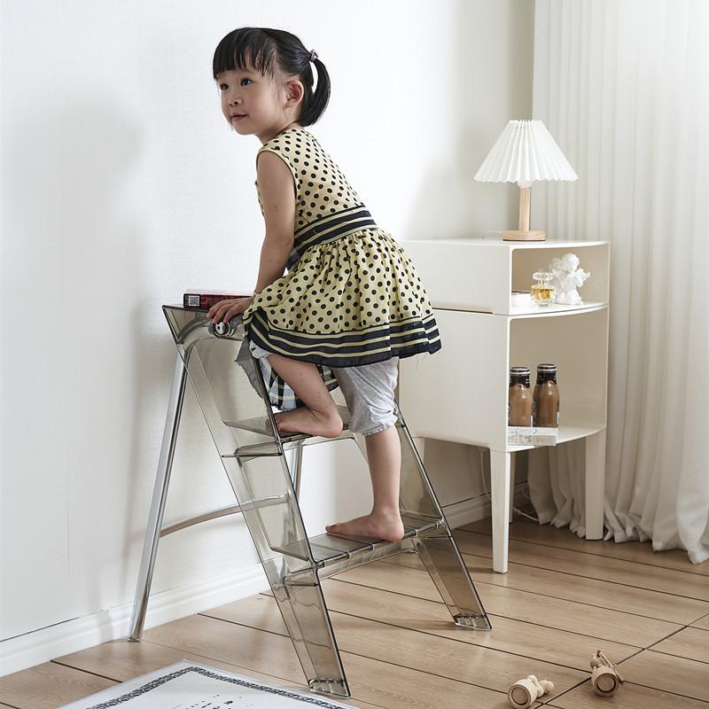 踏み台 3段 折りたたみ 脚立 省スペース 大人 子供 ステップ台 スツール サイドテーブル おしゃれ 踏台 椅子 アウトドア キャンプ ホワイト_15