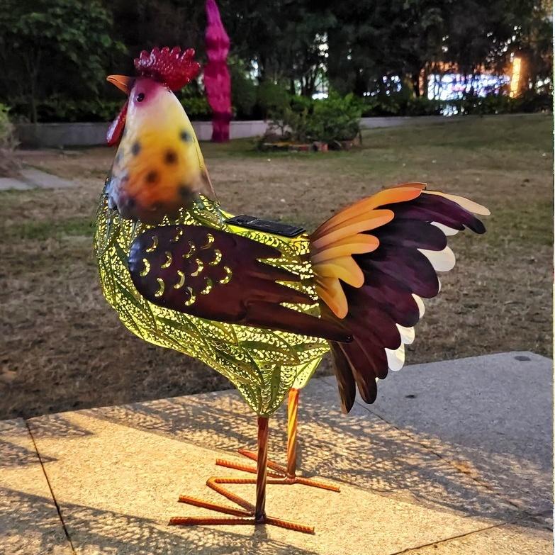 ガーデンライト LED ソーラー 鶏の家族 屋外 オブジェ 親鶏 ひよこ 卵 鶏 にわとり 鳥 バード ガーデンライト ソーラー ライト 自動 感光制御