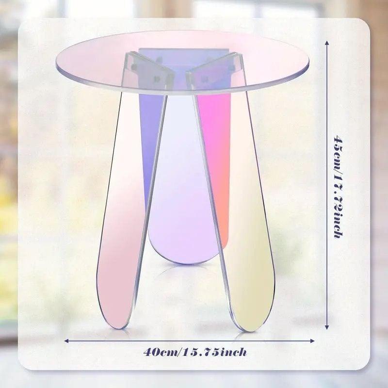 アクリルミニテーブル 机 スツール ローテーブル サイドテーブル