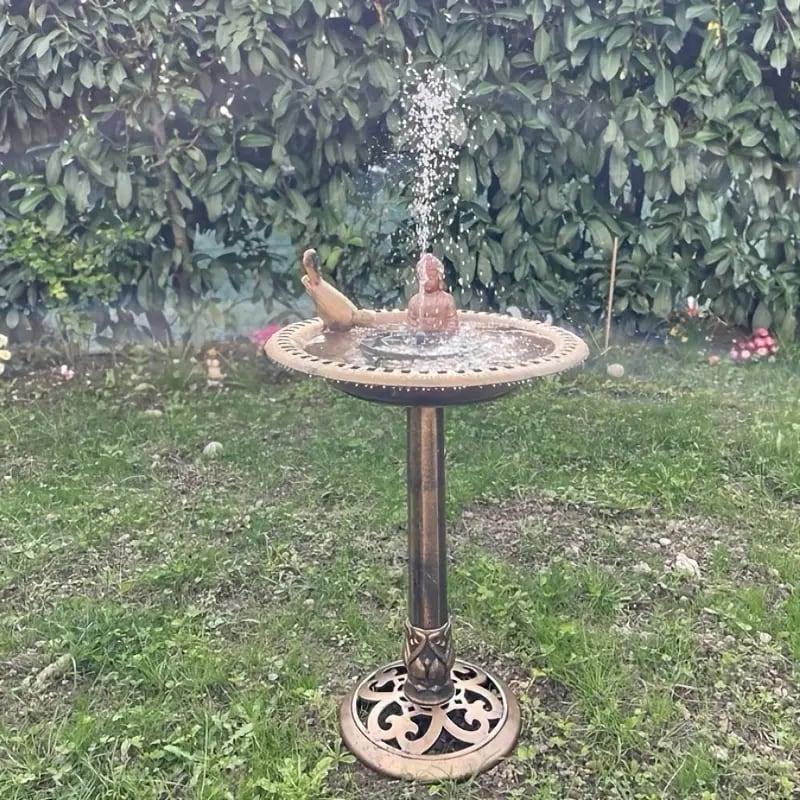 バードフィーダー ソーラー 太陽 発電 水飲み トレイ 付き おしゃれ