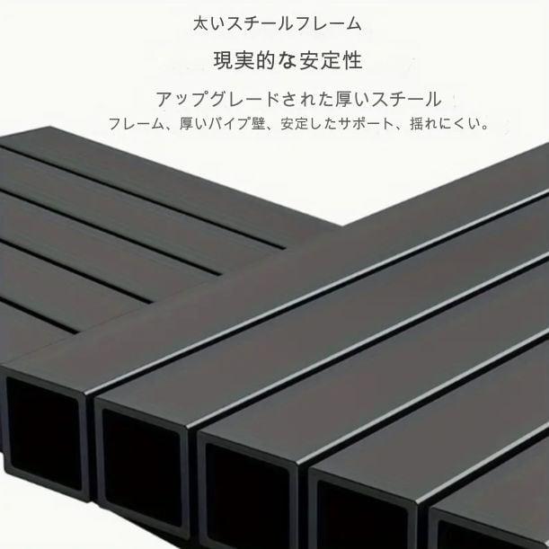 プランター フラワーラック プランターラック 鉢 おしゃれ シンプル モダン ブラック 黒 コンパクト 装飾 サイドキャビネット ラック ガーデニング 観葉植物_3