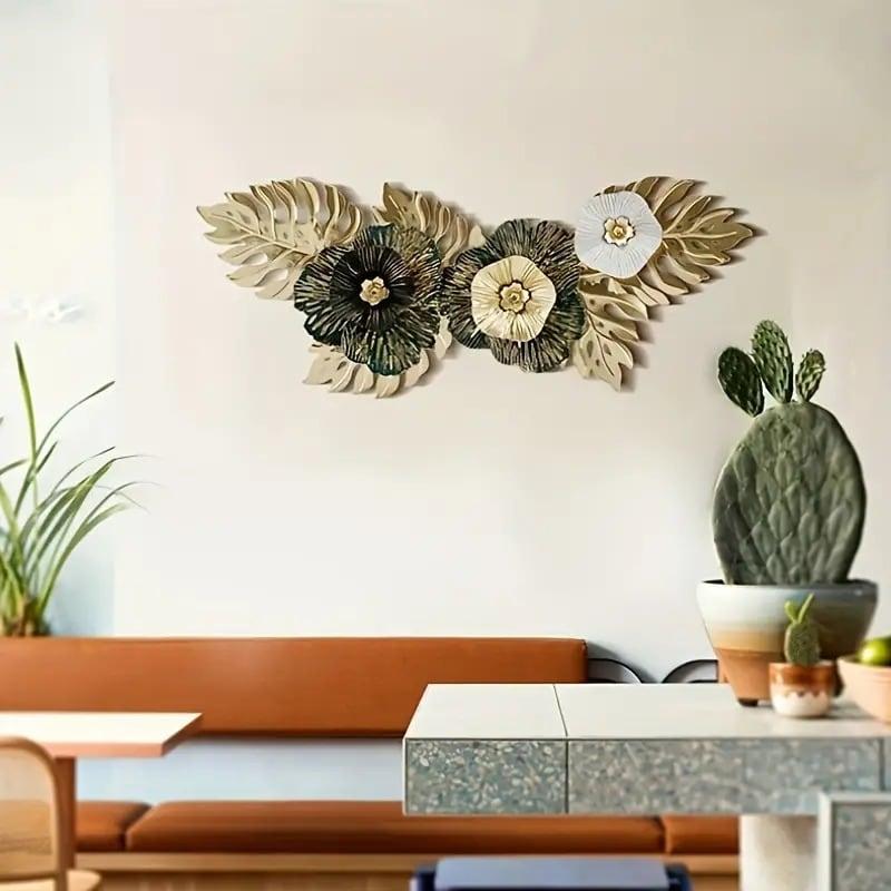 壁掛けオブジェ ウォールデコレーション 花 フラワーモチーフ 上品