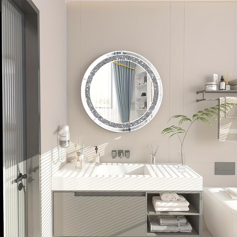 壁掛けミラー クリスタルデザイン 鏡 ウォールインテリア 雑貨