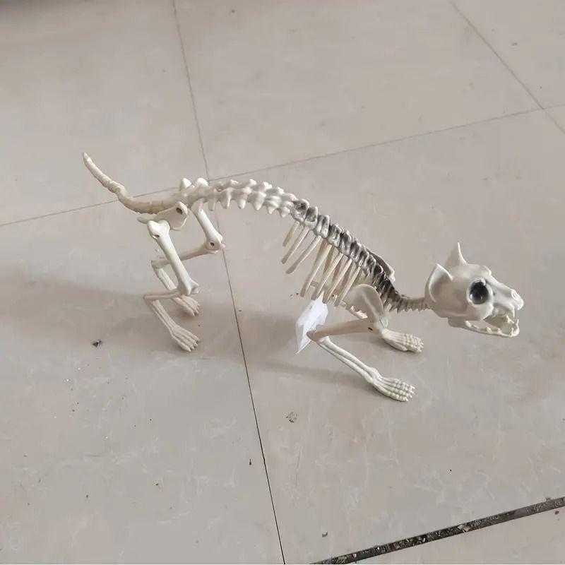 オブジェ 置物 猫 骨格 骸骨 スケルトン スカルキャット 動物