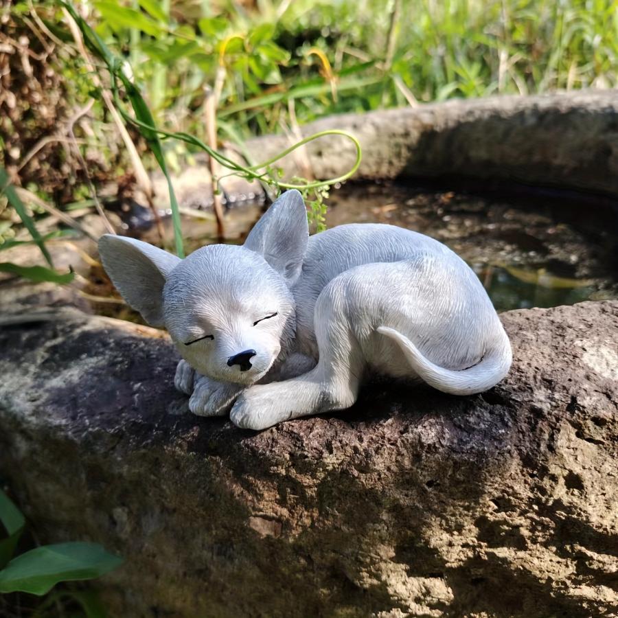 チワワ 置物 オブジェ 寝姿 お昼寝 ミニサイズ 手のり 犬 動物 屋内