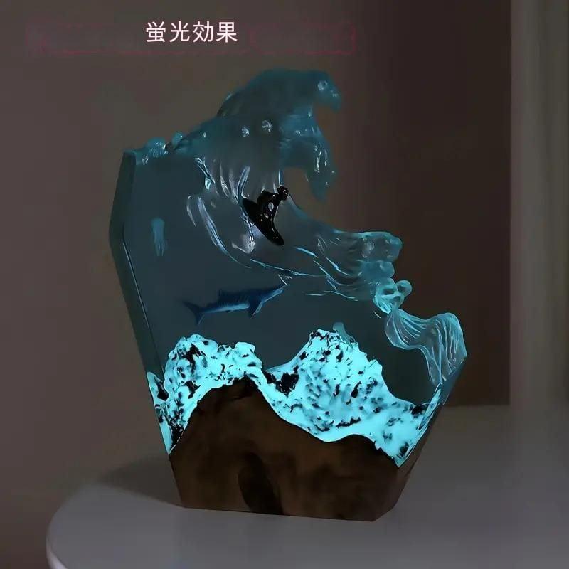 ナイトライト 海 波 オーシャン おしゃれ かわいい インテリア ランプ