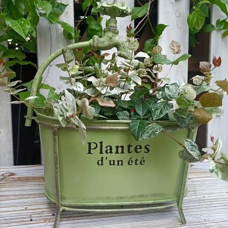 プランター バスタブ型 ヴィンテージ風 おしゃれ かわいい 植木鉢