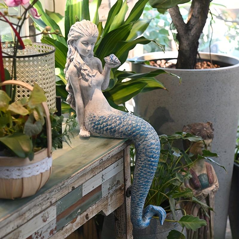 ガーデンオーナメント 人魚 おしゃれ かわいい 置物 屋外 庭 デコレーション ガーデニング 雑貨 ガーデン オブジェ アート マーメイド_5