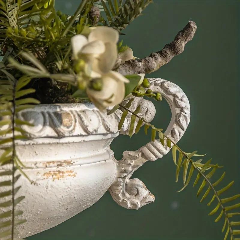 花瓶 ヴィンテージ風 ローマ風 レジン製 玄関 ホテルロビー ホテル