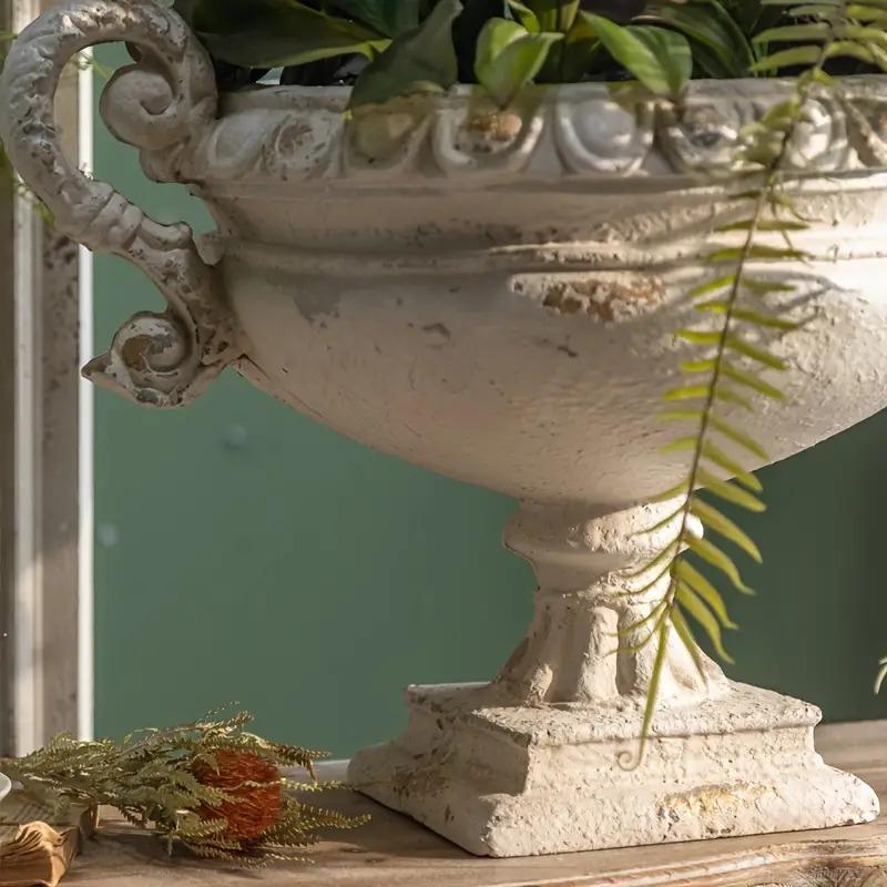 花瓶 ヴィンテージ風 ローマ風 レジン製 玄関 ホテルロビー ホテル