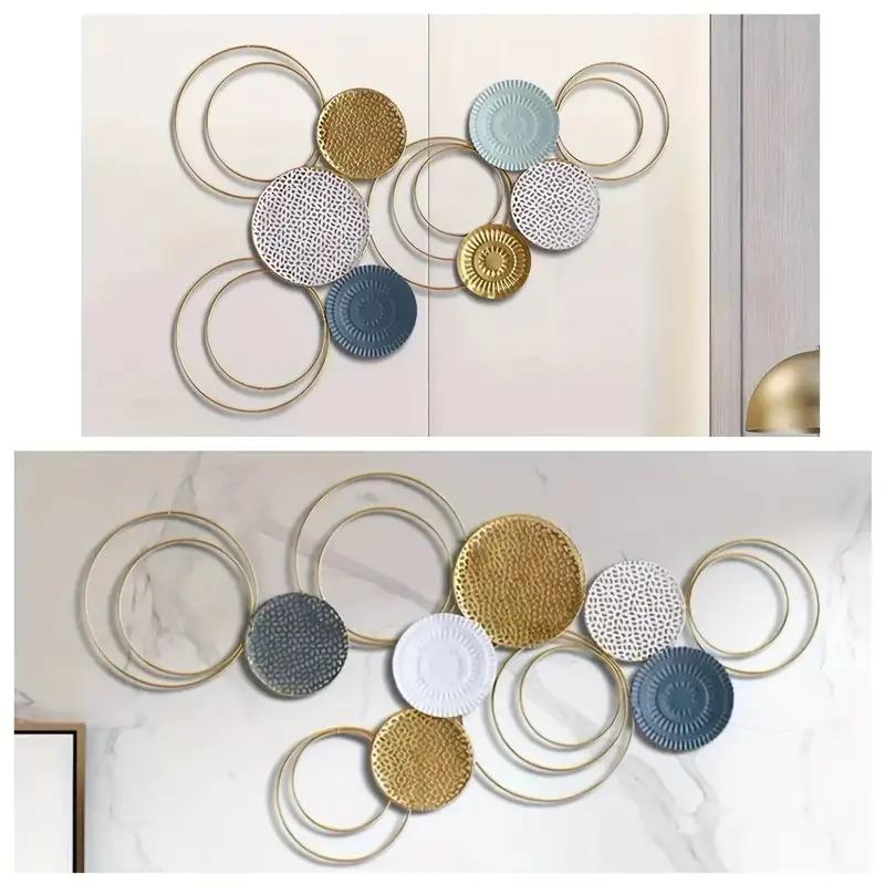 大型メタル 円形ウォールアート 海外ウォールデコ 壁装飾オブジェ ウォールアート 壁飾り 北欧 お洒落 メタル アイアン オーナメント