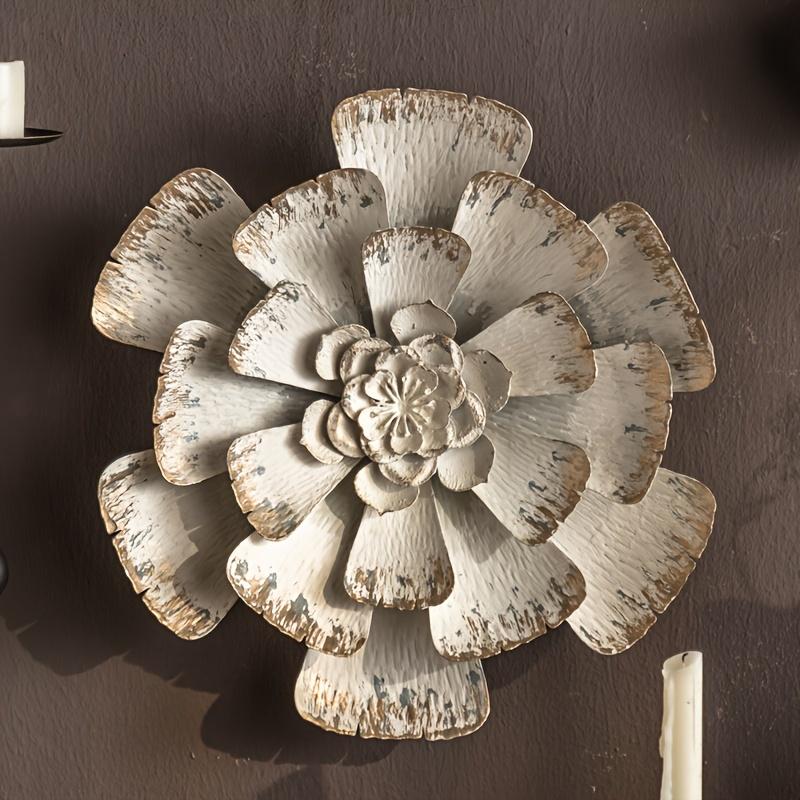 メタルウォールアート 壁掛け モダン 北欧 ウォールインテリア 花