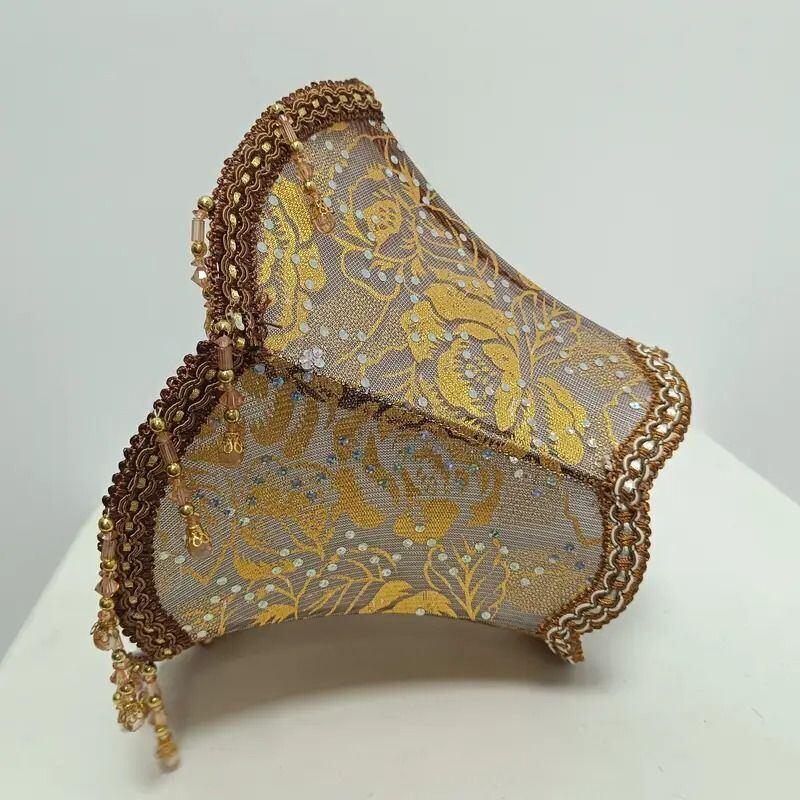 ランプシェード ヴィンテージ調 傘 ヨーロピアンスタイル ファブリック