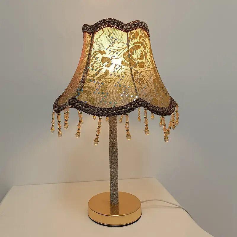 ランプシェード ヴィンテージ調 傘 ヨーロピアンスタイル ファブリック