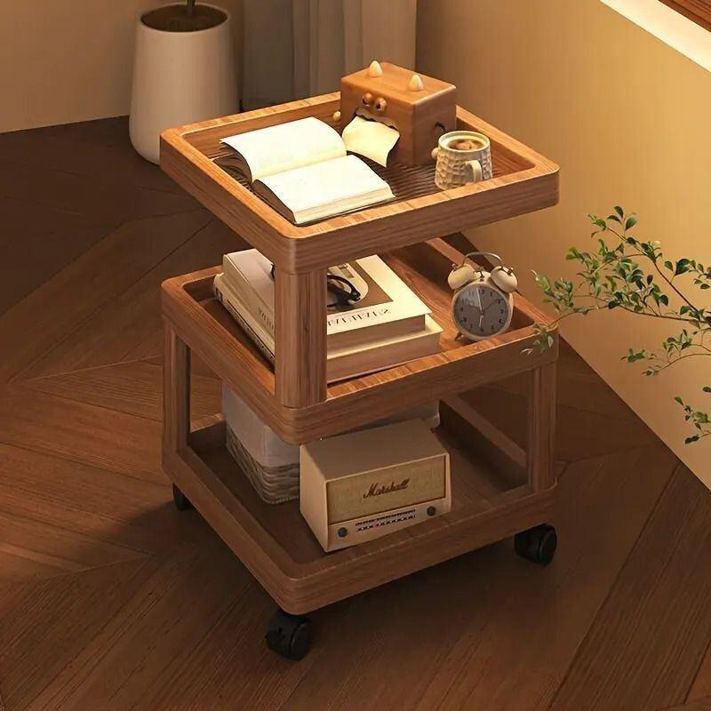 サイドテーブル ベッドサイドテーブル 多機能 収納 キャビネット 移動