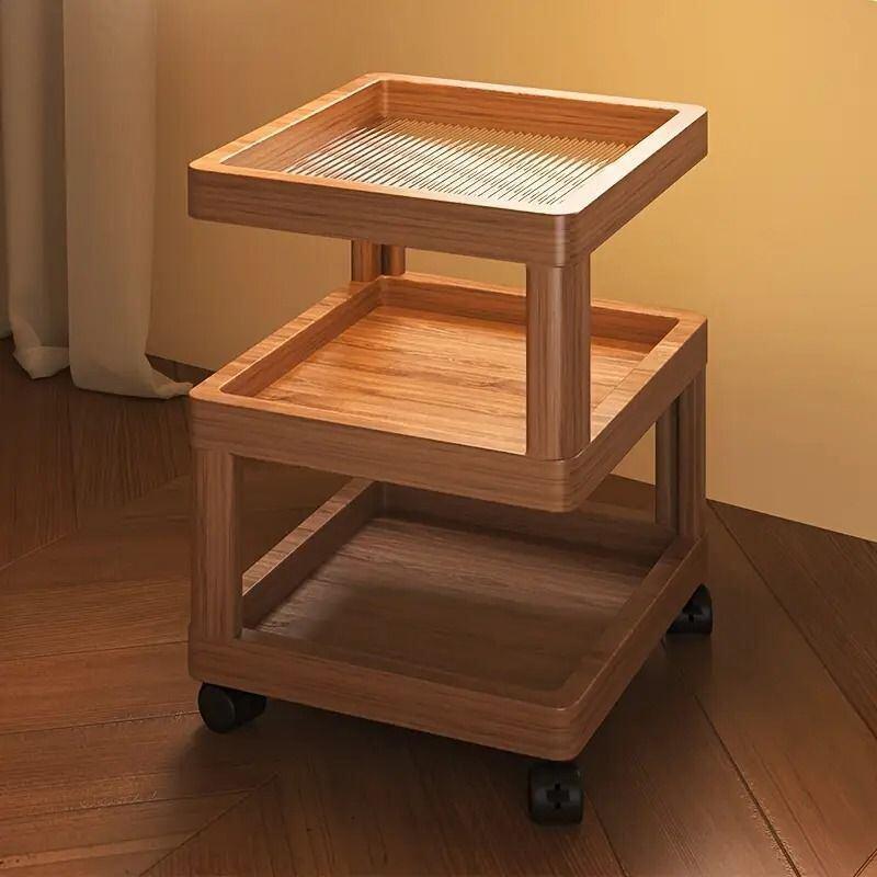 サイドテーブル ベッドサイドテーブル 多機能 収納 キャビネット 移動