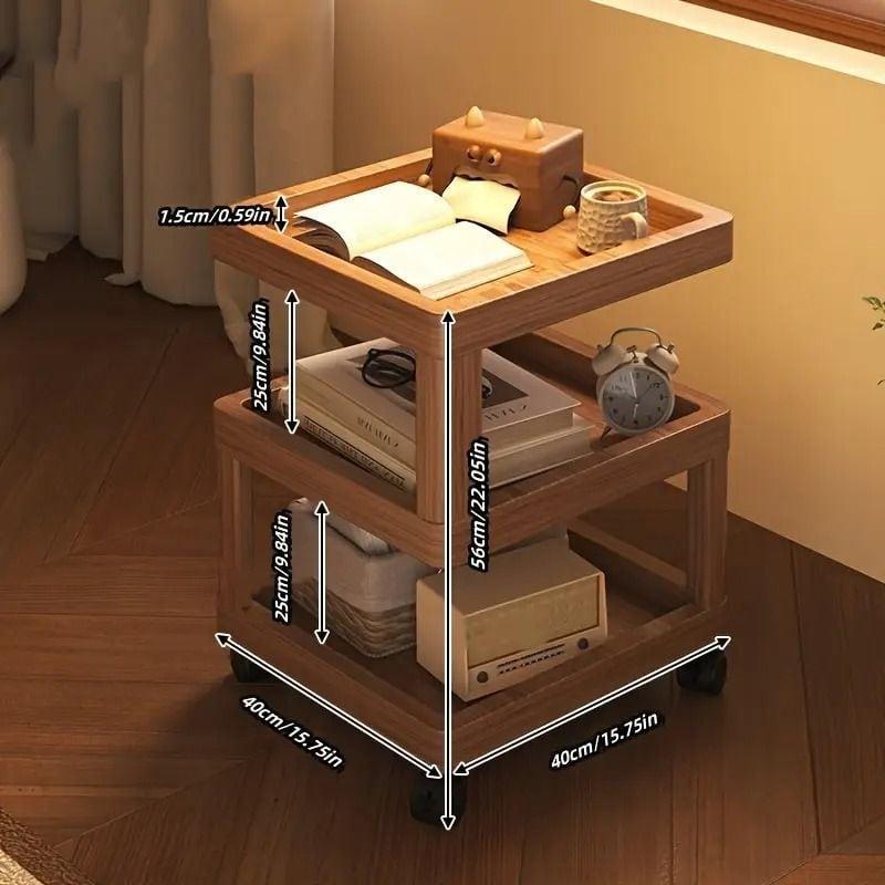 サイドテーブル ベッドサイドテーブル 多機能 収納 キャビネット 移動