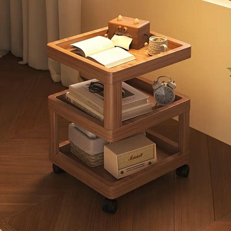 サイドテーブル ベッドサイドテーブル 多機能 収納 キャビネット 移動