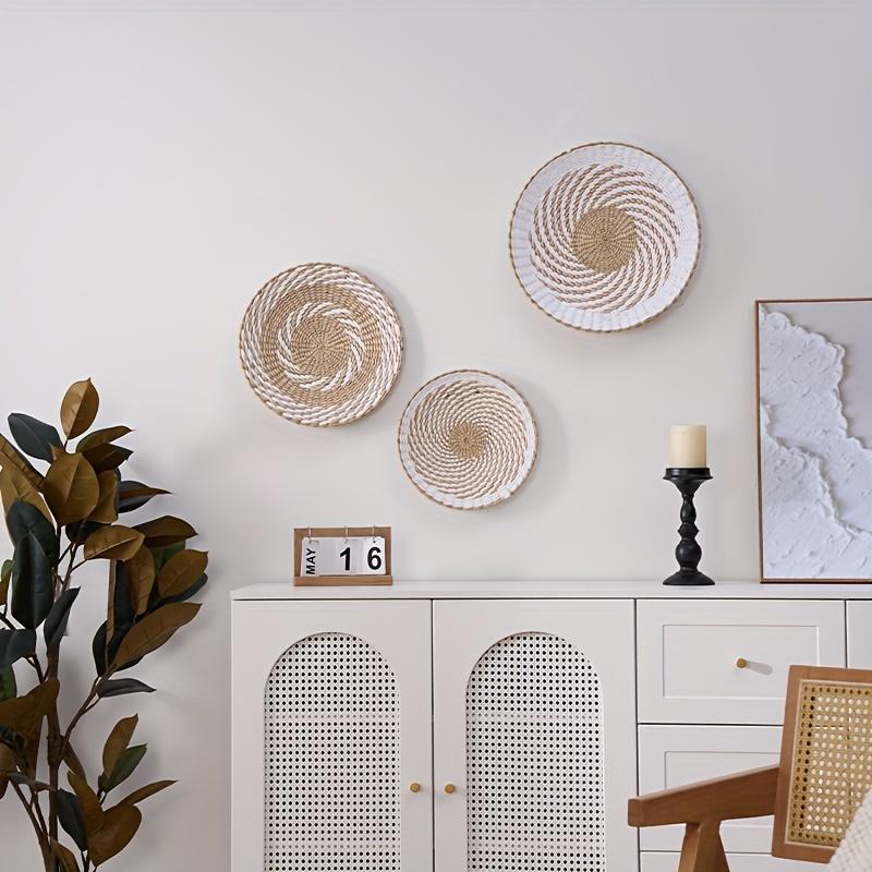 ウォールインテリア 壁掛けインテリア 丸型 バスケット かご 籠 壁飾り