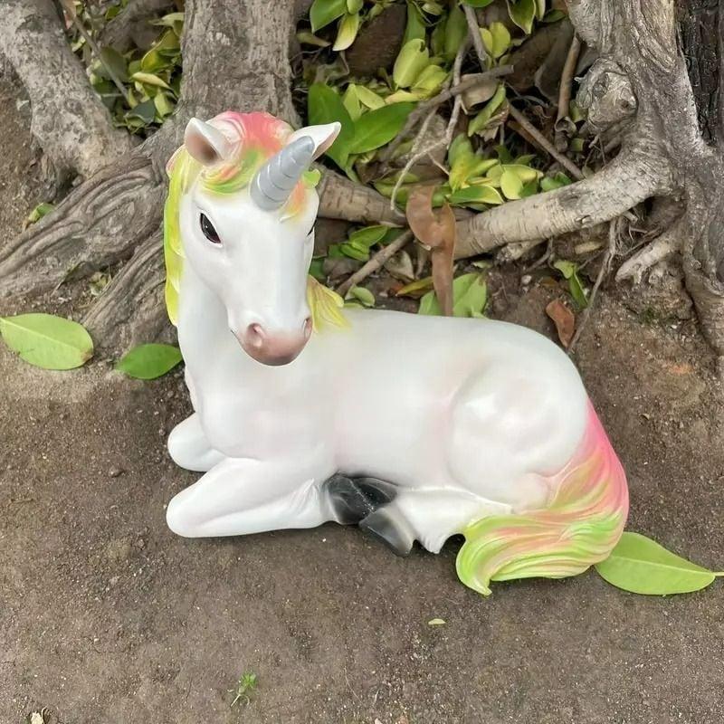 ガーデンオブジェ 置物 ファンタジー カラフル 魅力的 座っている