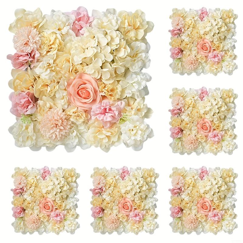 造花 壁掛け 薔薇 バラ 6枚セット お手軽 おしゃれ かわいい インテリア 北欧 ウォール フェイク フラワー 花掛 イベント ピンク 4-7_8
