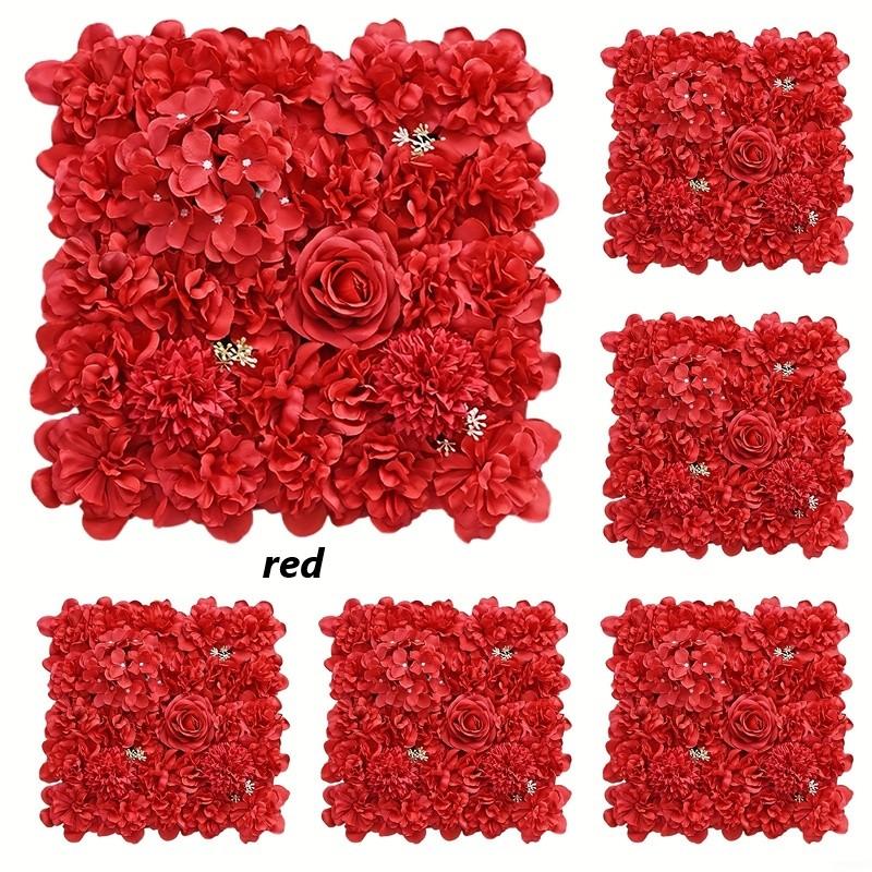 造花 壁掛け 薔薇 バラ 6枚セット お手軽 おしゃれ かわいい インテリア 北欧 ウォール フェイク フラワー 花掛 イベント ピンク 4-7_4