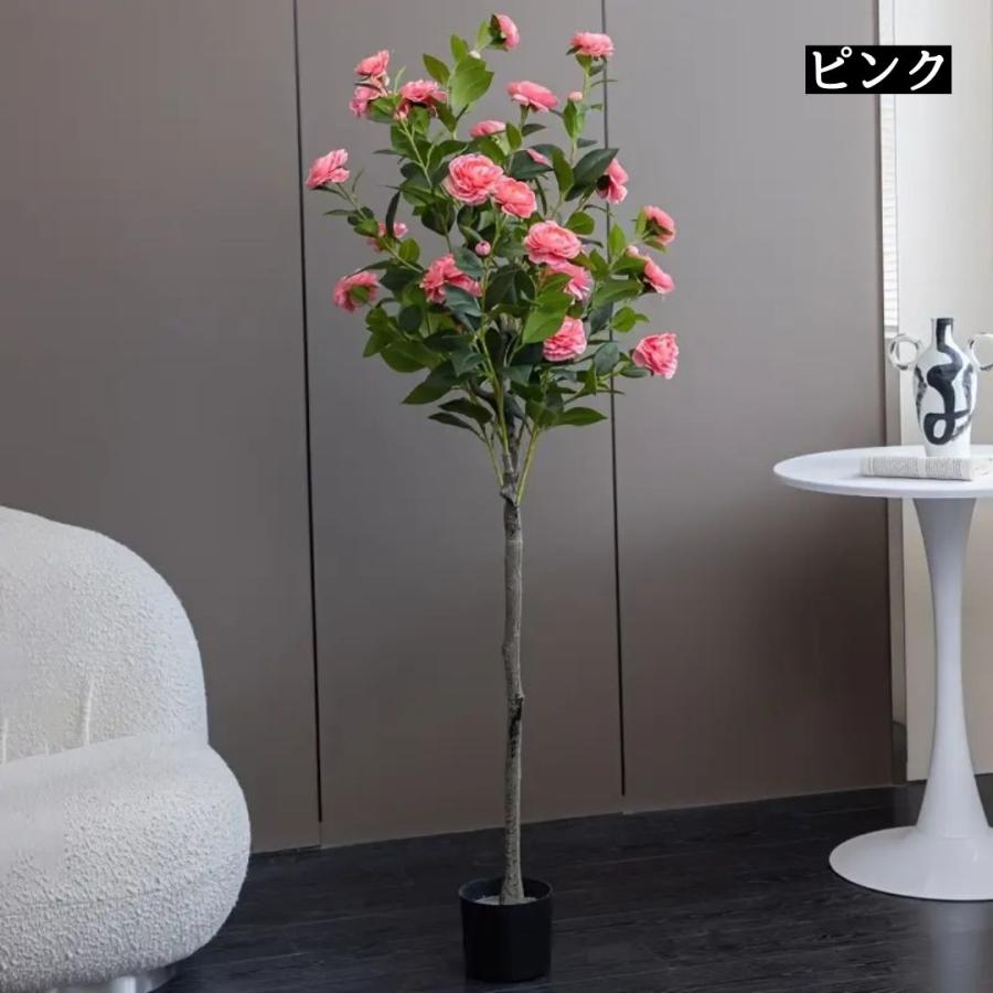 フェイク フラワー 薔薇の木 造花 観葉植物 プラント 花 木 人工植物 おしゃれ かわいい 装飾 インテリア エレガント イミテーション ガーデニング プレゼント_2