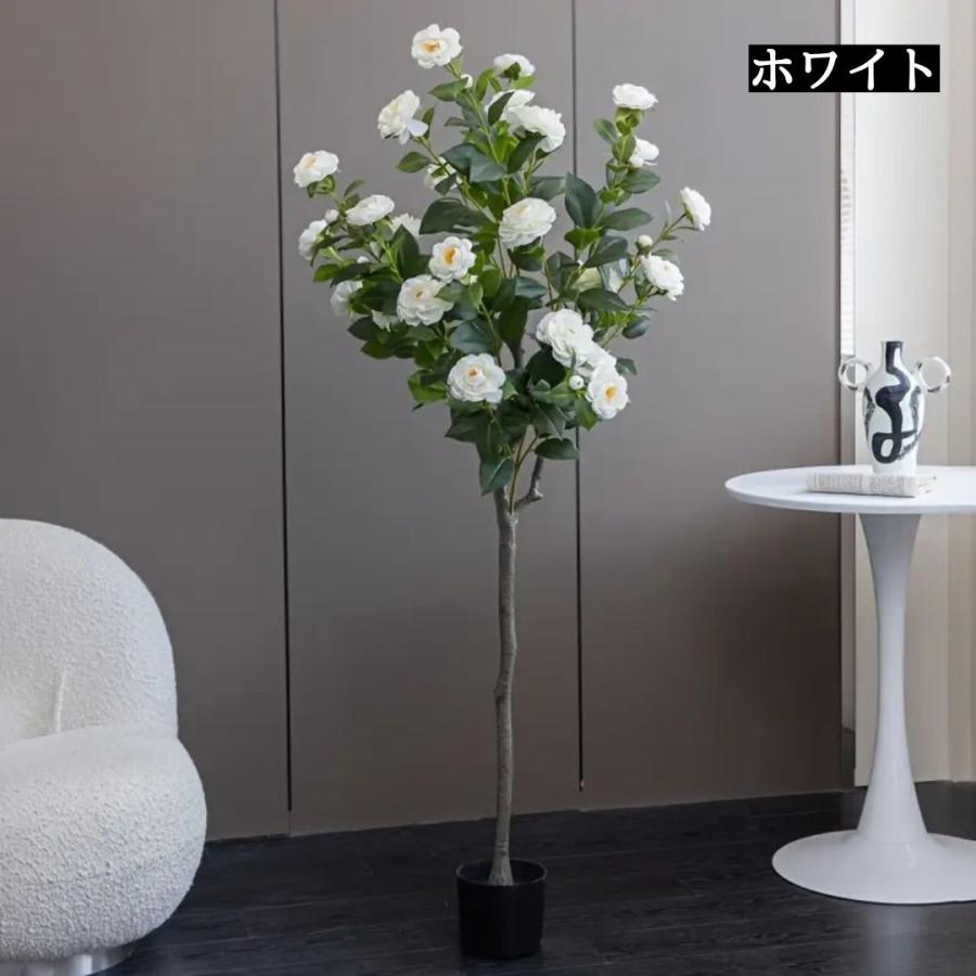 フェイク フラワー 薔薇の木 造花 観葉植物 プラント 花 木 人工植物 おしゃれ かわいい 装飾 インテリア エレガント イミテーション ガーデニング プレゼント_4