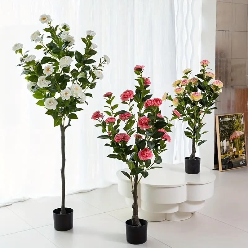フェイク フラワー 薔薇の木 造花 観葉植物 プラント 花 木 人工植物 おしゃれ かわいい 装飾 インテリア エレガント イミテーション ガーデニング プレゼント_6