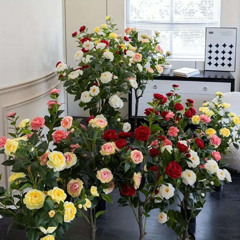 フェイク フラワー 薔薇の木 造花 観葉植物 プラント 花 木 人工植物 おしゃれ かわいい 装飾 インテリア エレガント イミテーション ガーデニング プレゼント_7
