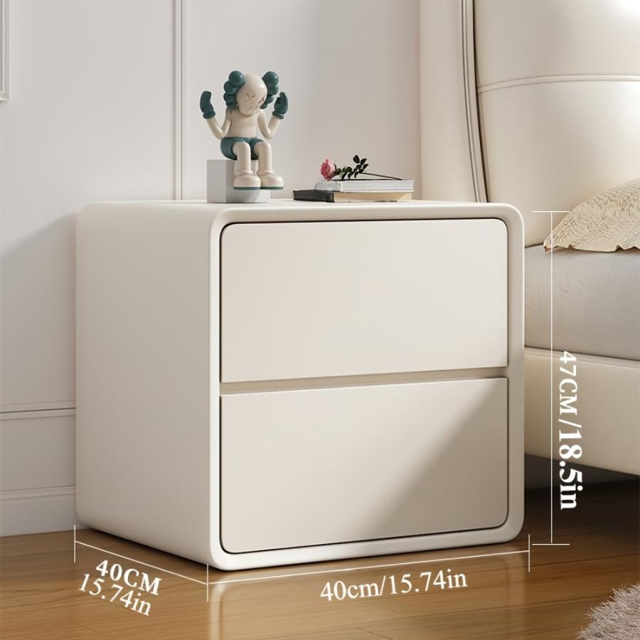 チェスト キャビネット ベッド サイドテーブル ２段 収納 幅40cm おしゃれ かわいい インテリア ロー 低め コンパクト 箪笥 たんす ナイトテーブル ホワイト 白_5