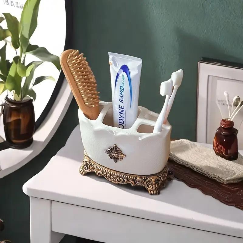 ホーロー歯ブラシスタンド ホーロー フランスアンティーク イギリス