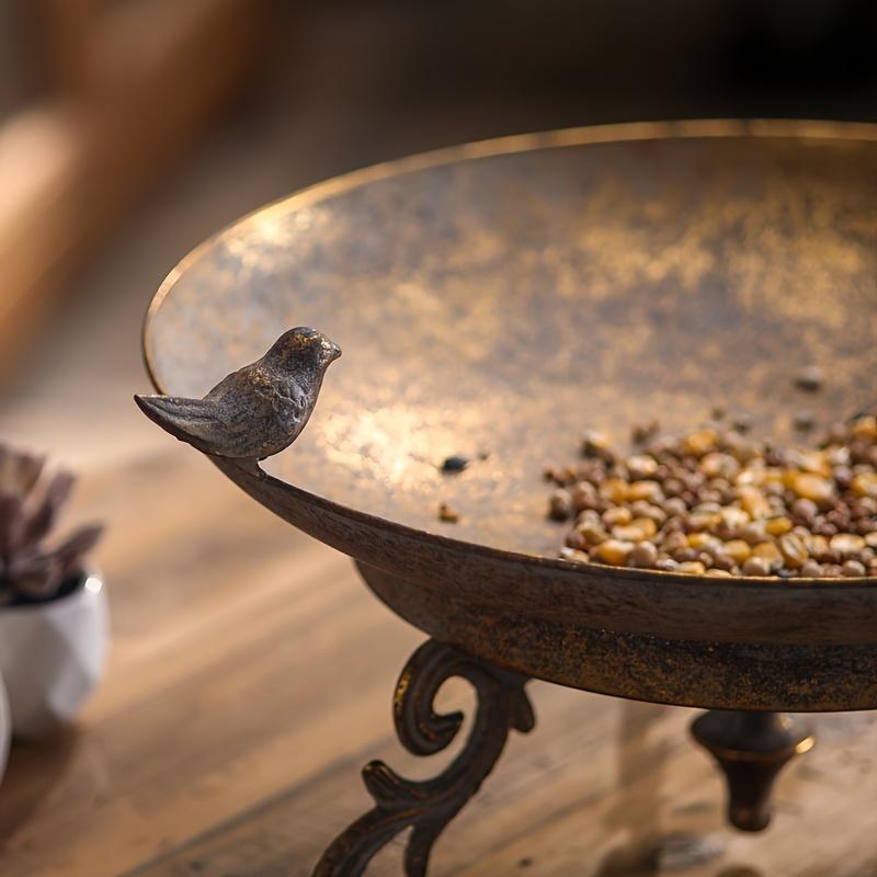 新しい未使用 バードフィーダー 小物トレイ ショップ アンティーク調