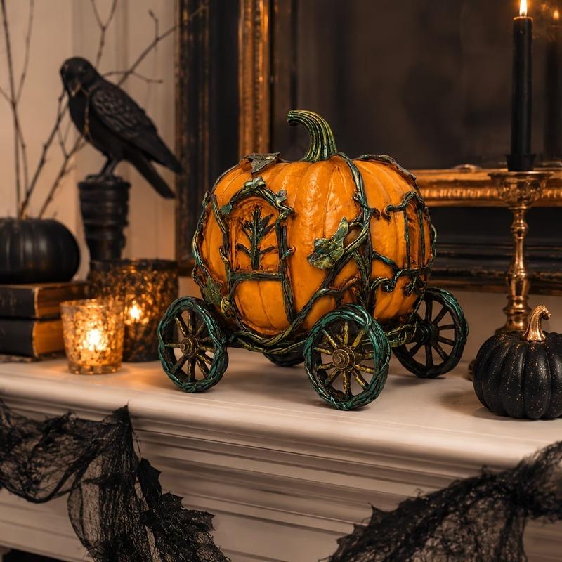 オブジェ かぼちゃ 馬車 ファンタジー 置物 ハロウィン カボチャ