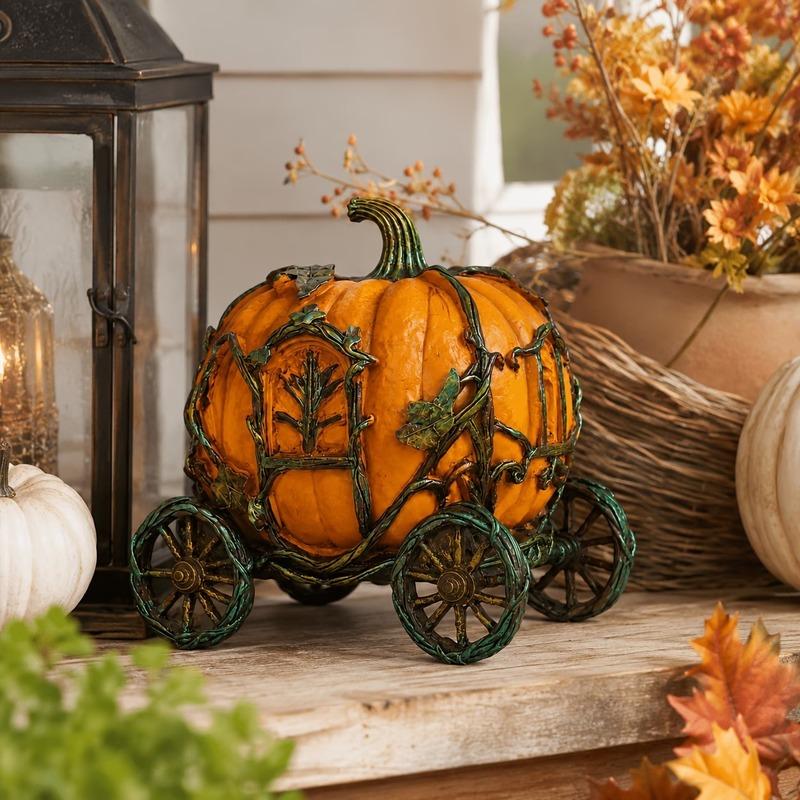 オブジェ かぼちゃ 馬車 ファンタジー 置物 ハロウィン カボチャ