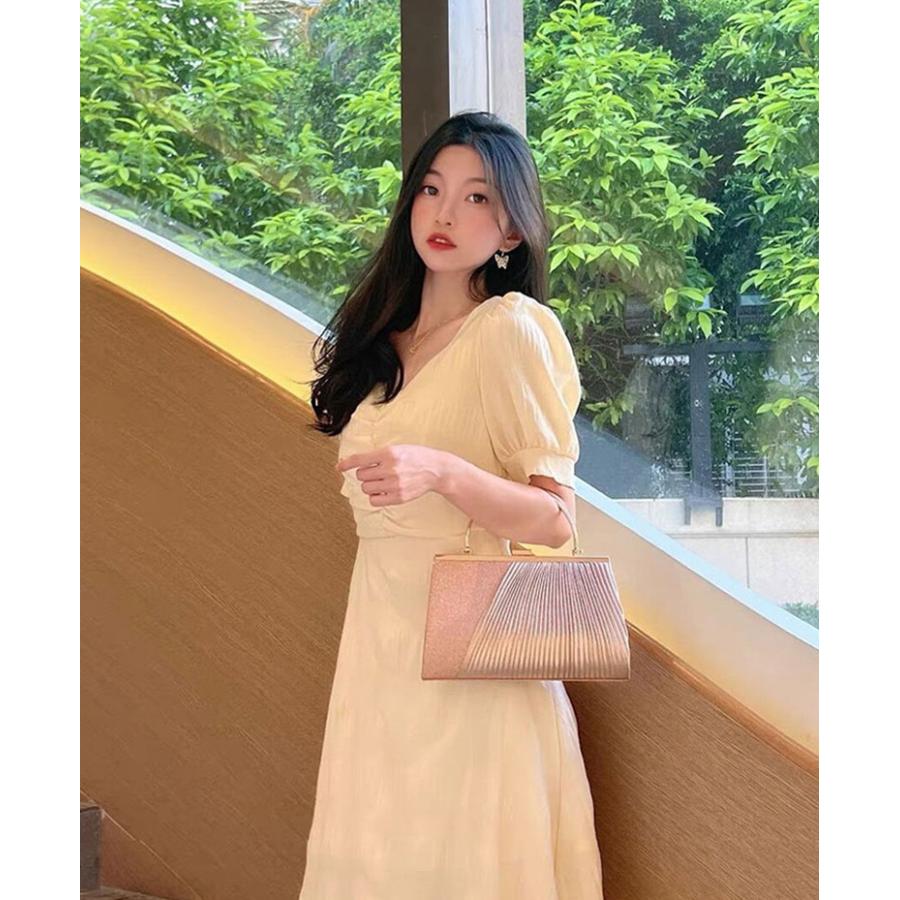パーティーバッグ シャンパン ゴールド 金 きれいめ レディース 結婚式