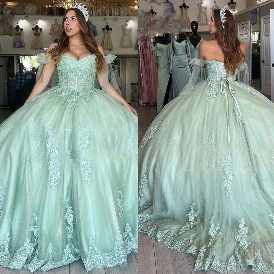 イブニングドレス パーティードレス グリーン 緑 オフショルダー ナイトドレス 大きいサイズ 謝恩会ドレス 結婚式 XS S M L XL LL 2XL XXL 3XL XXXL_3