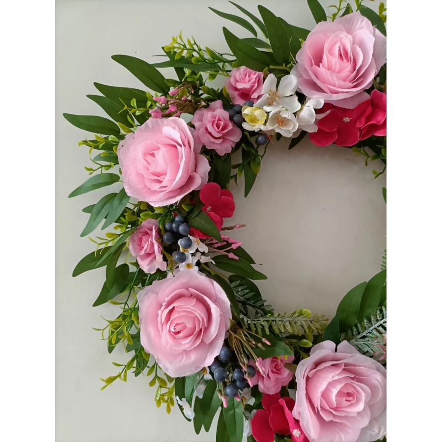 リース フラワー 花 インテリア ピンク パープル 壁掛け ウェディング 前撮り 花嫁 造花 結婚式 前撮り お洒落 二次会 披露宴 海外挙式 豪華 花束 ガーリー