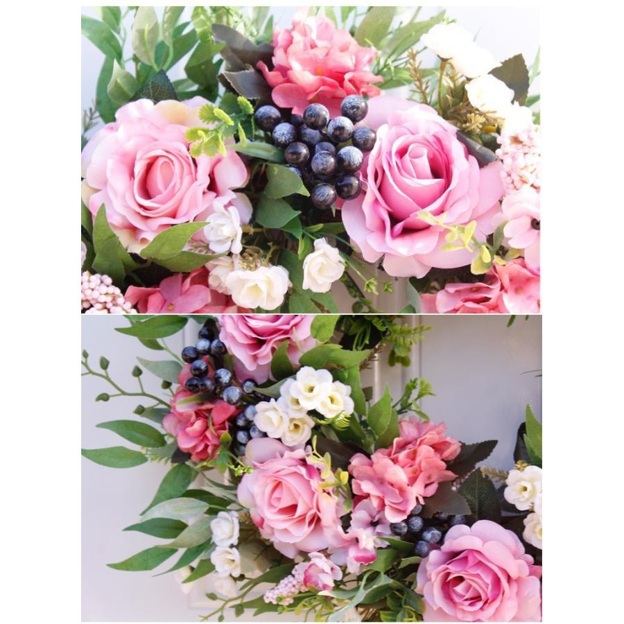 リース フラワー 花 インテリア ピンク パープル 壁掛け ウェディング 前撮り 花嫁 造花 結婚式 前撮り お洒落 二次会 披露宴 海外挙式 豪華 花束 ガーリー
