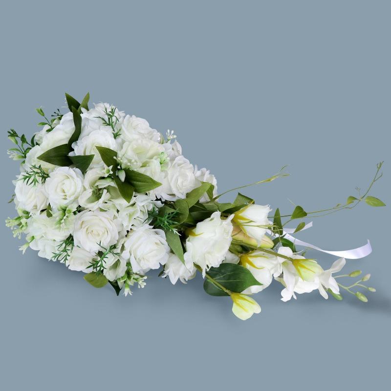 ブーケ ウェディング ブライダルブーケ 花嫁 ホワイト 白 ローズ 薔薇